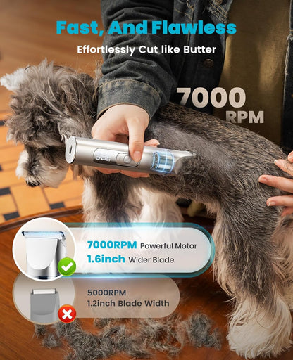 4 in 1 Dog Grooming Kit with LCD Display