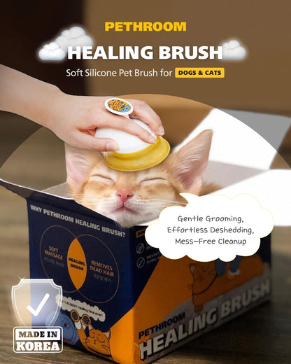 Silicone Cat Brush for Shedding – Gentle