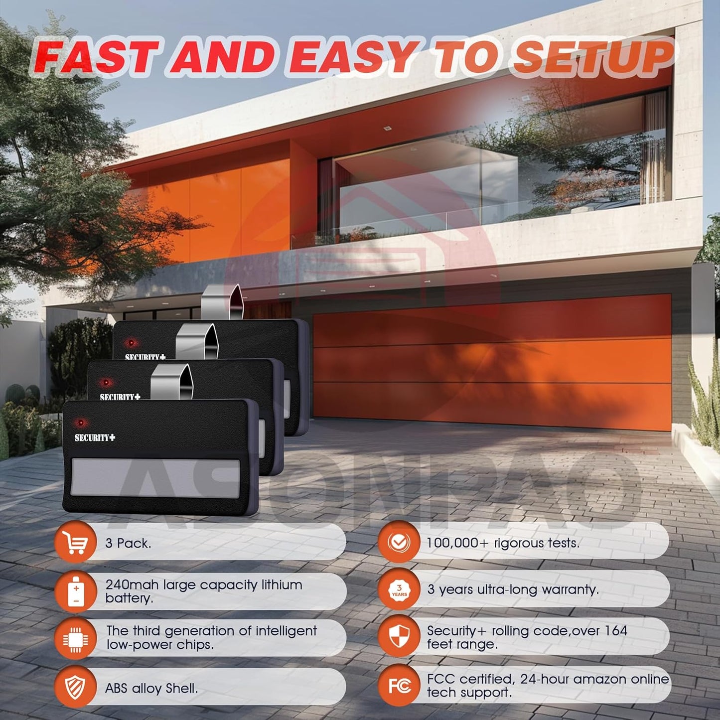 3X 971LM Liftmaster Garage Door Opener
