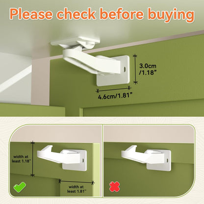 12Pcs Baby Safety Cabinet Lock Childproof