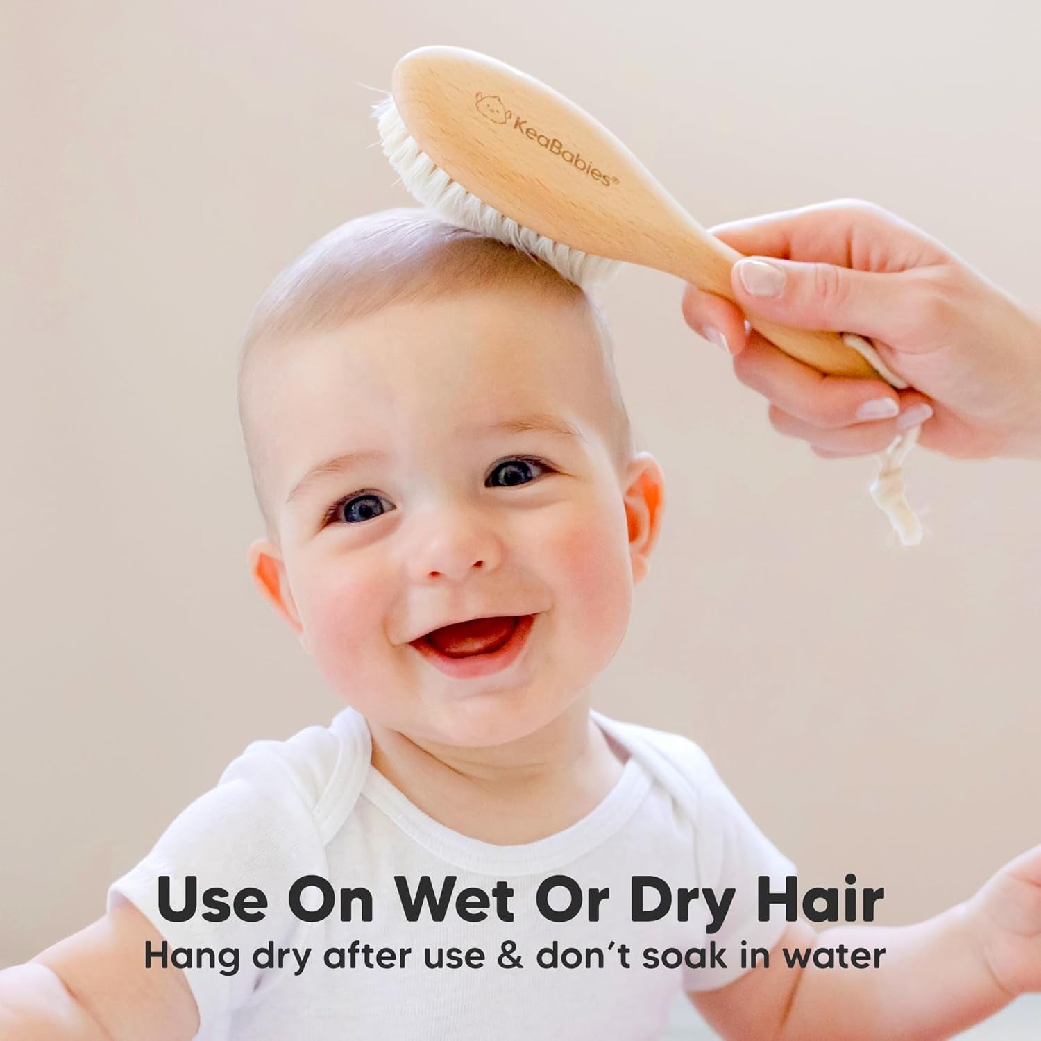 Wooden Baby Hair Brush for Toddler Girls