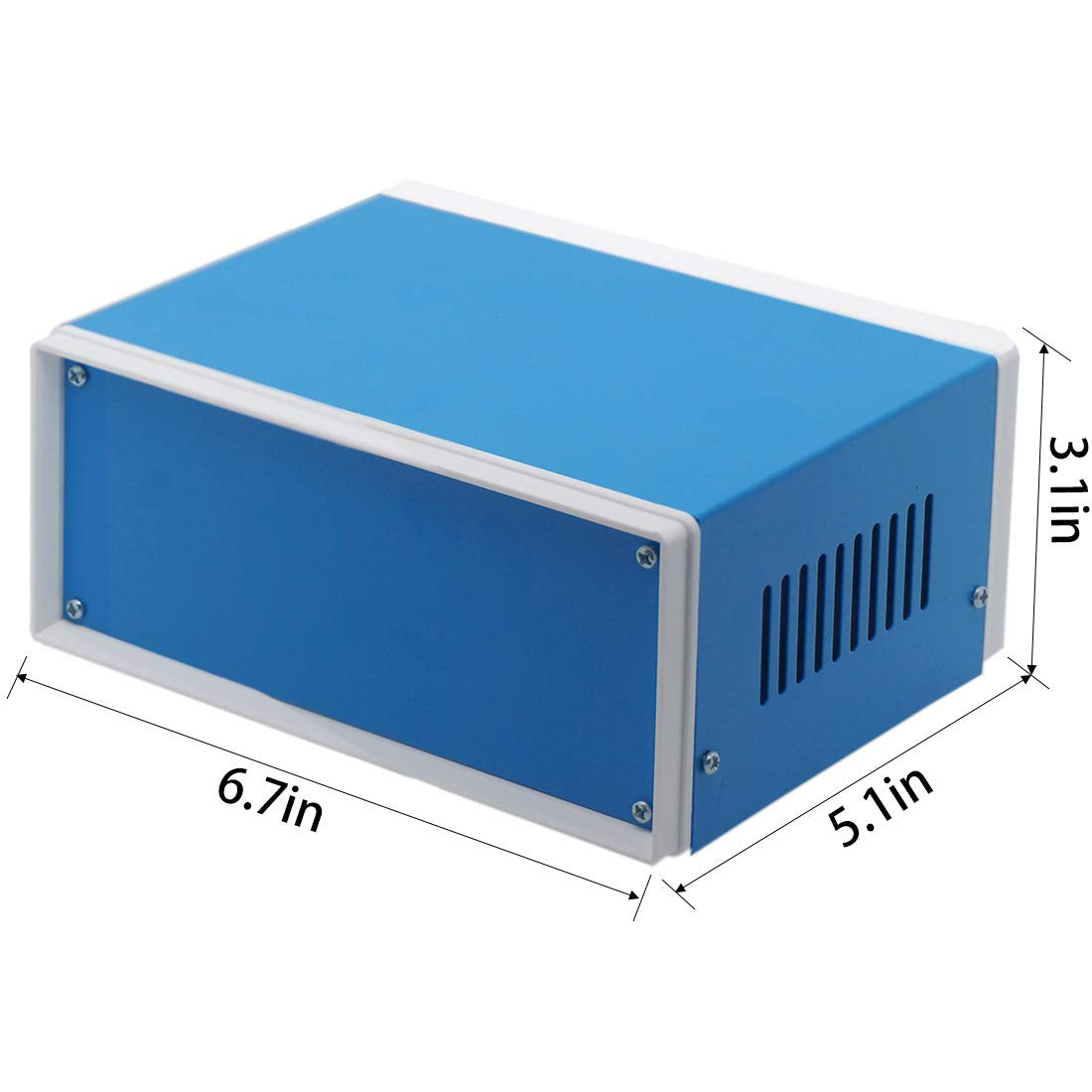 Electronic Enclosures Blue Metal 