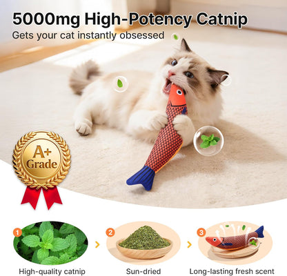 Cat Toys Saury Fish, 3 Pack, Catnip