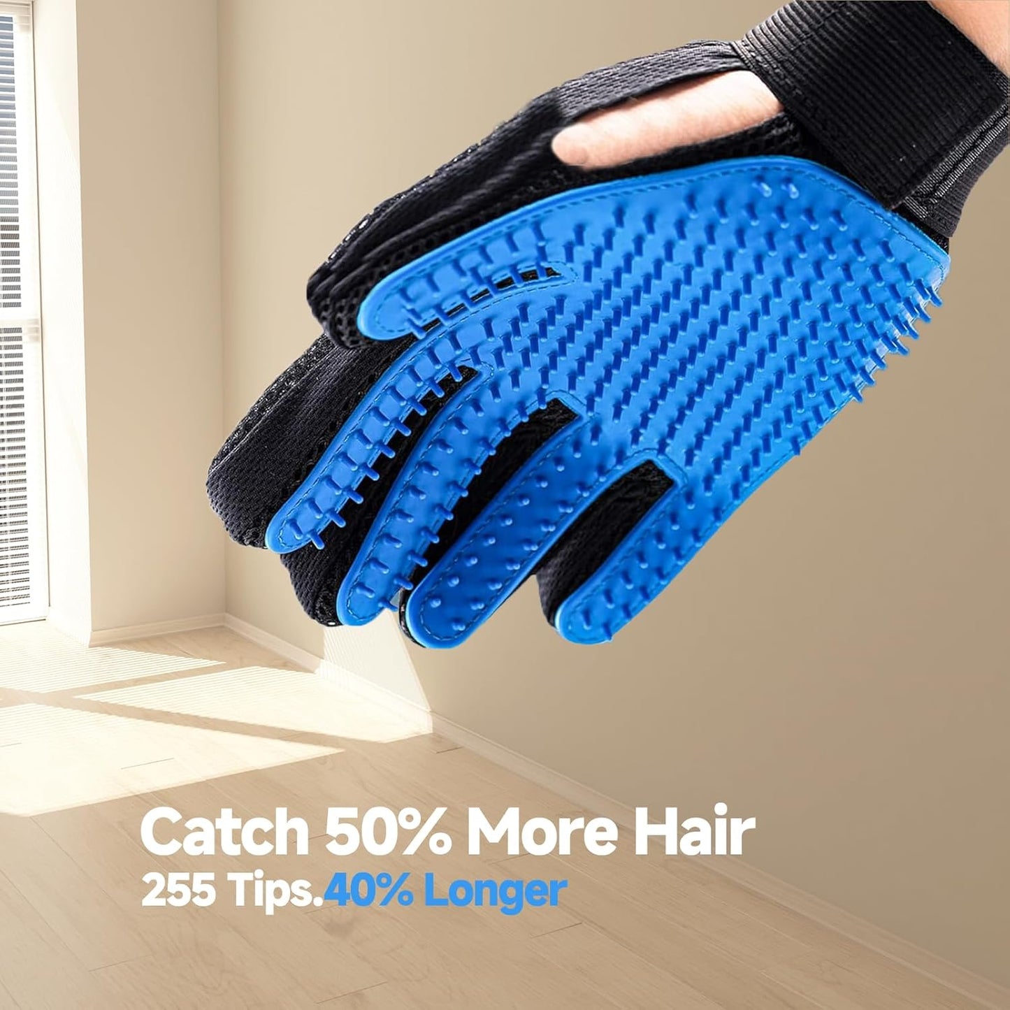 Pet Hair Removal Glove for Dogs & Cats