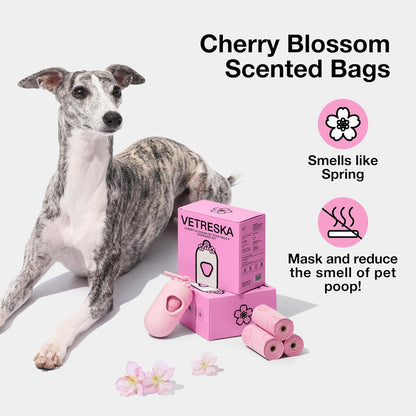 Dog Poop Bag Dispenser , Cherry Blossom