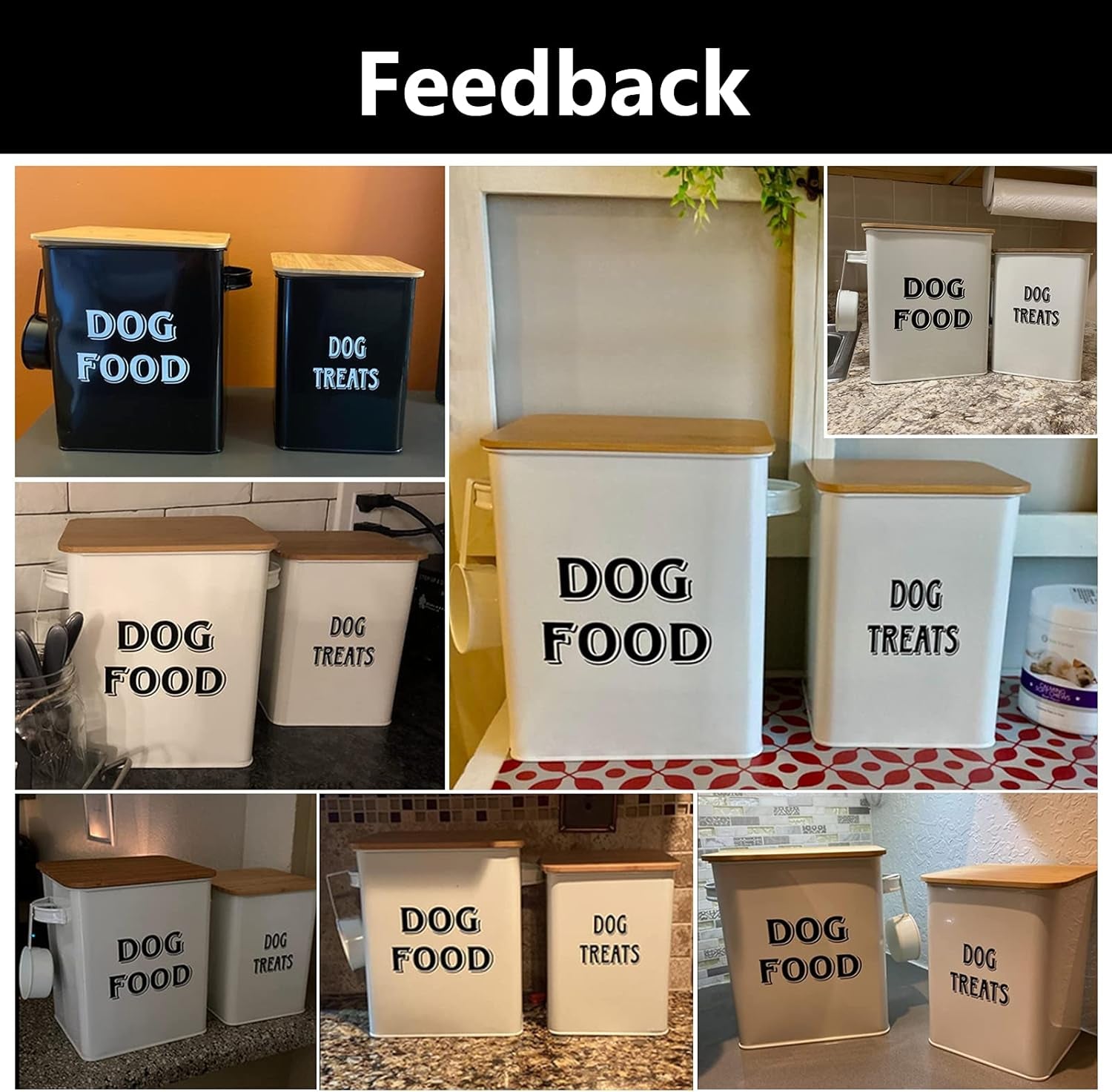 Dog Food Storage Container Farmhouse Pet