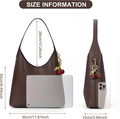 Faux Suede Hobo Bags Vegan Leather 