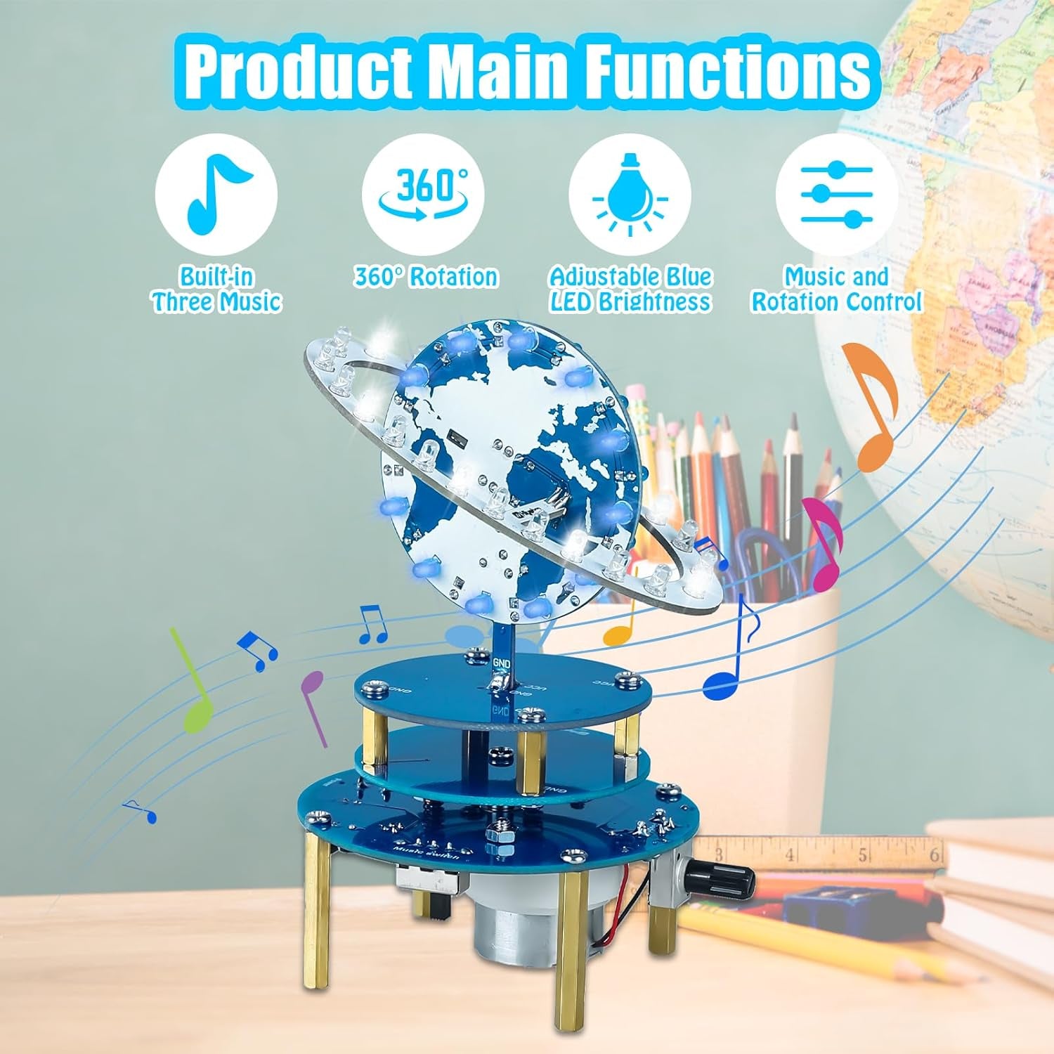 Soldering Practice Project Kit DIY Globe