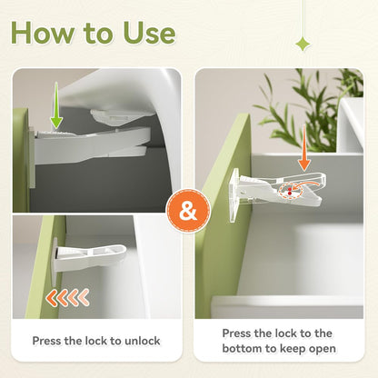 12Pcs Baby Safety Cabinet Lock Childproof