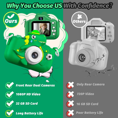Dinosaur Kids Camera for Boys Girls
