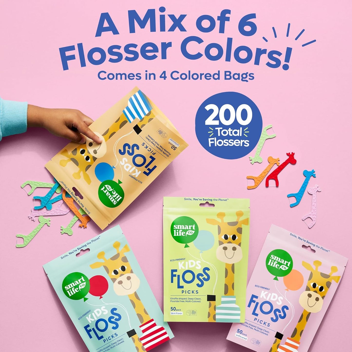 Eco-Friendly Kids Flossers (200Ct)