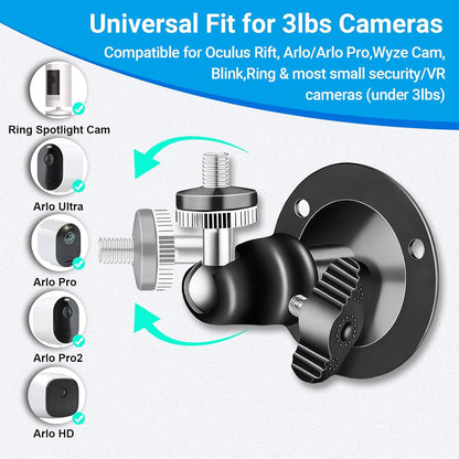 Security Wall Mount 5 Pcs Metal Outdoor 