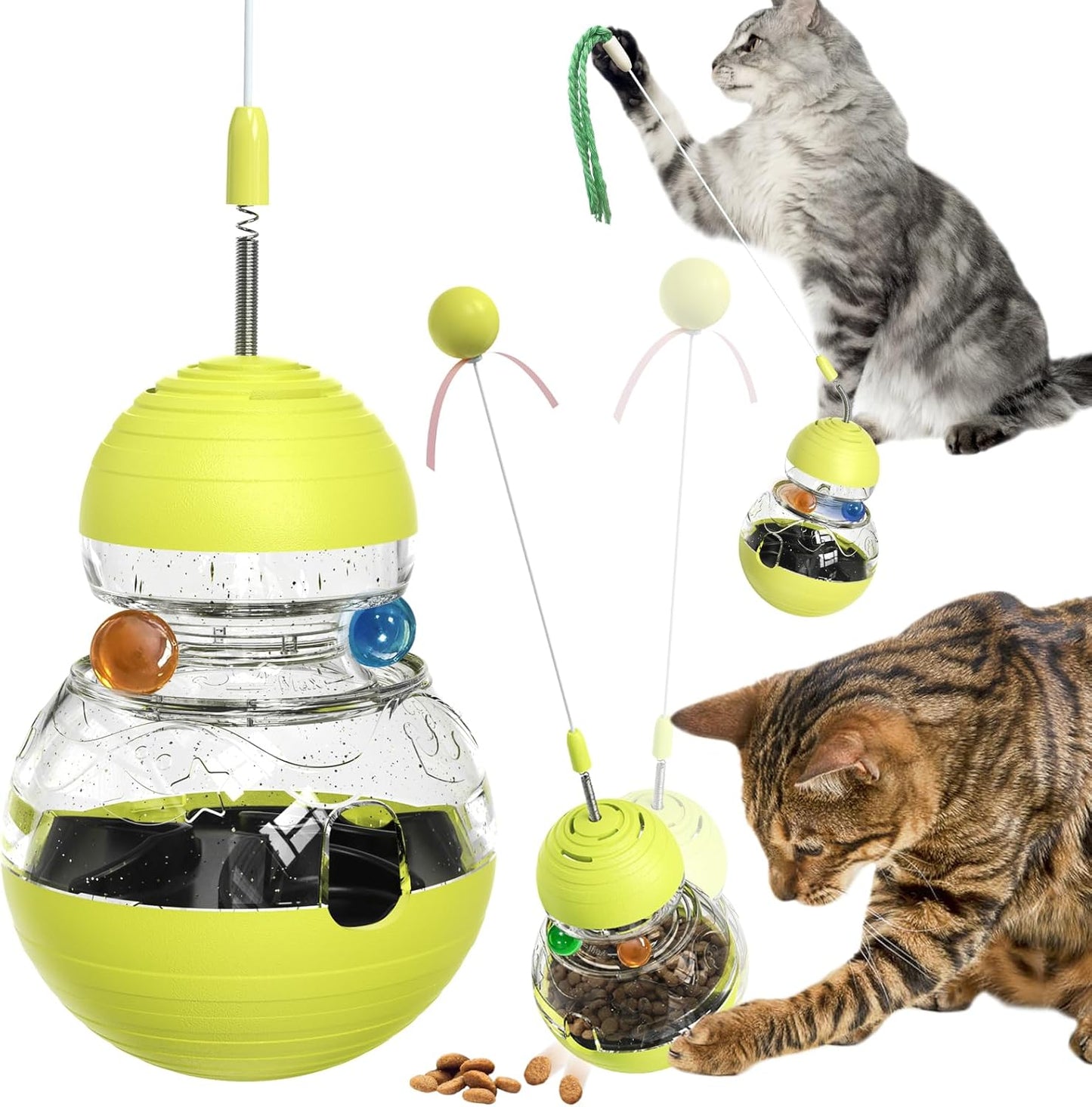 Cat Toy for Indoor Cats Wobble Treat 