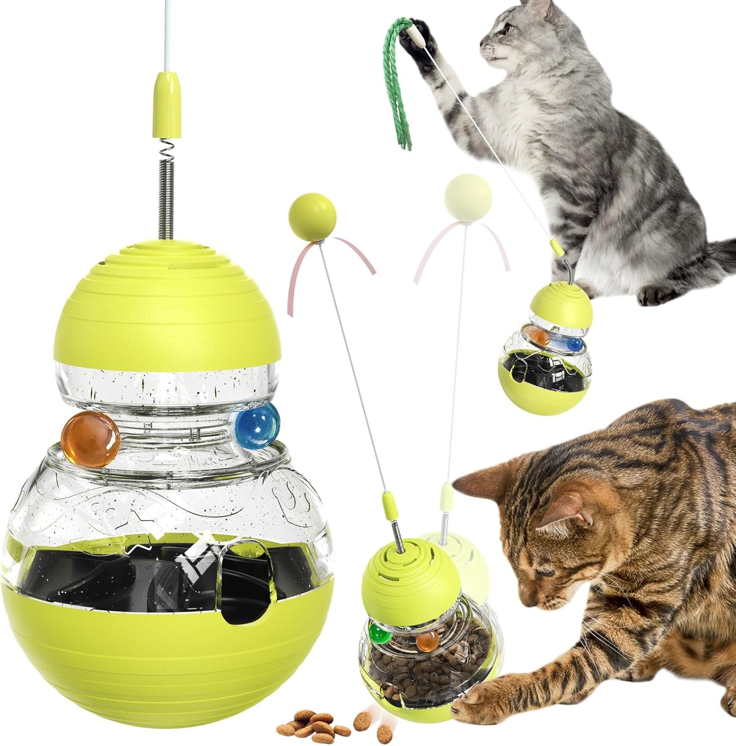 Cat Toy for Indoor Cats Wobble Treat 