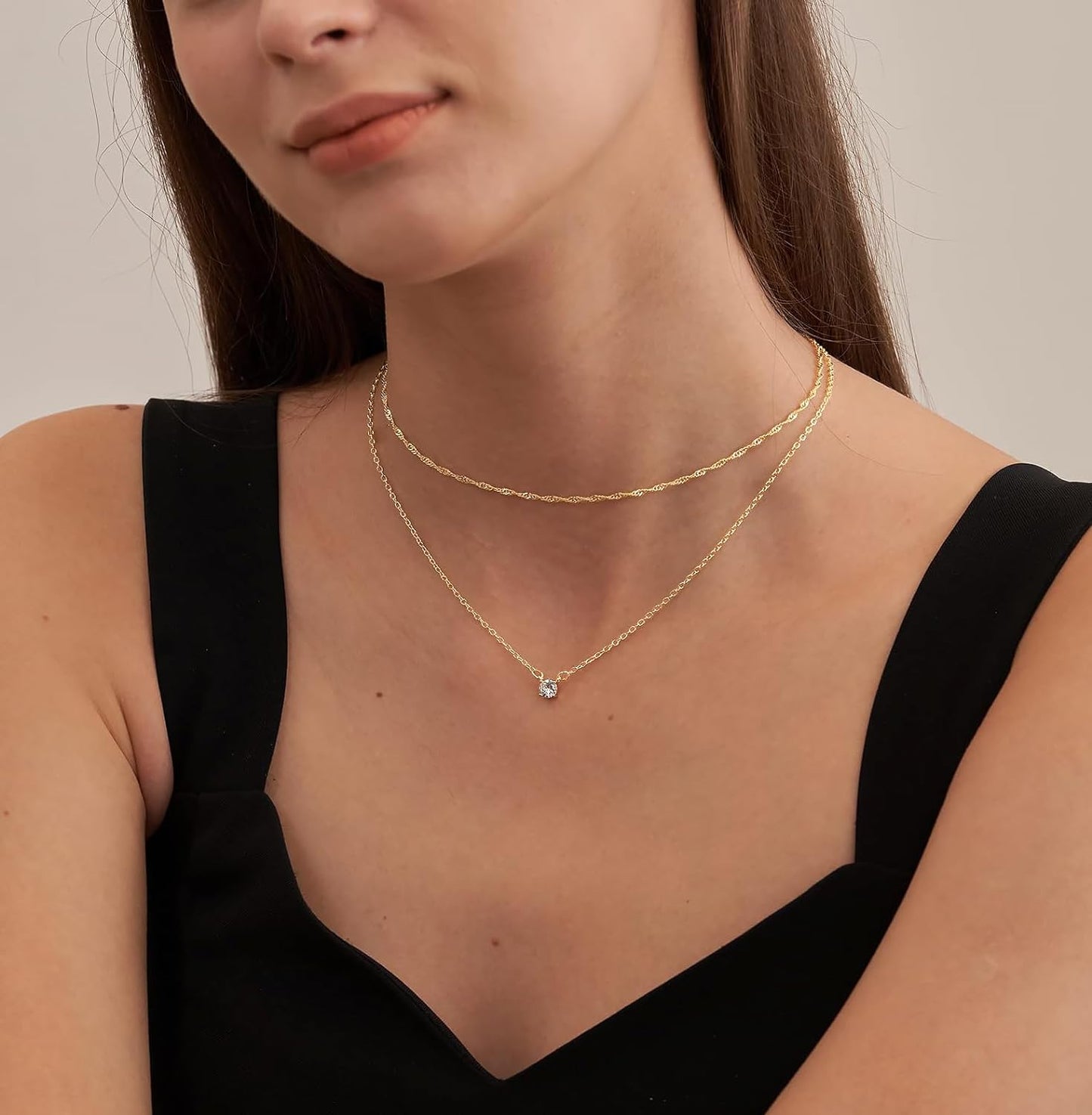 Dainty 14K Gold Plated/Silver Cubic