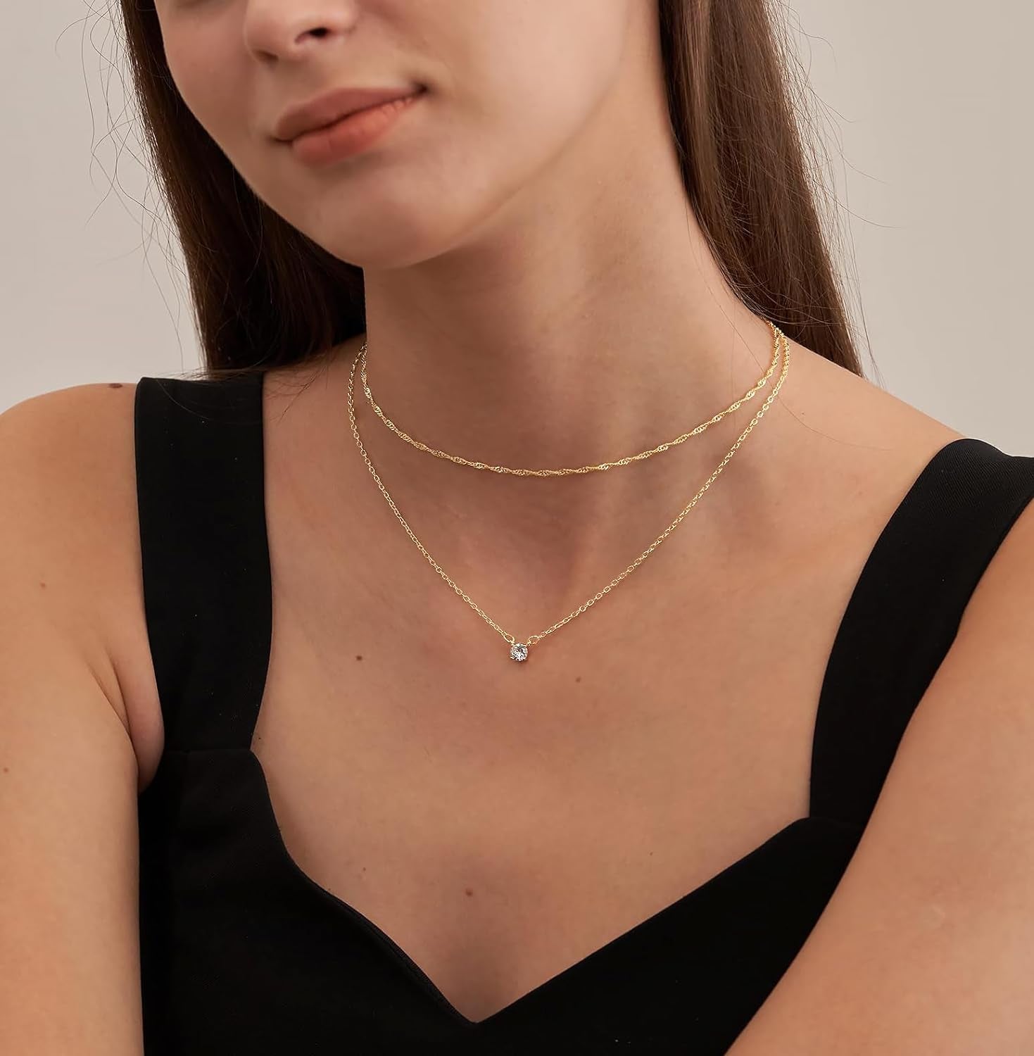 Dainty 14K Gold Plated/Silver Cubic