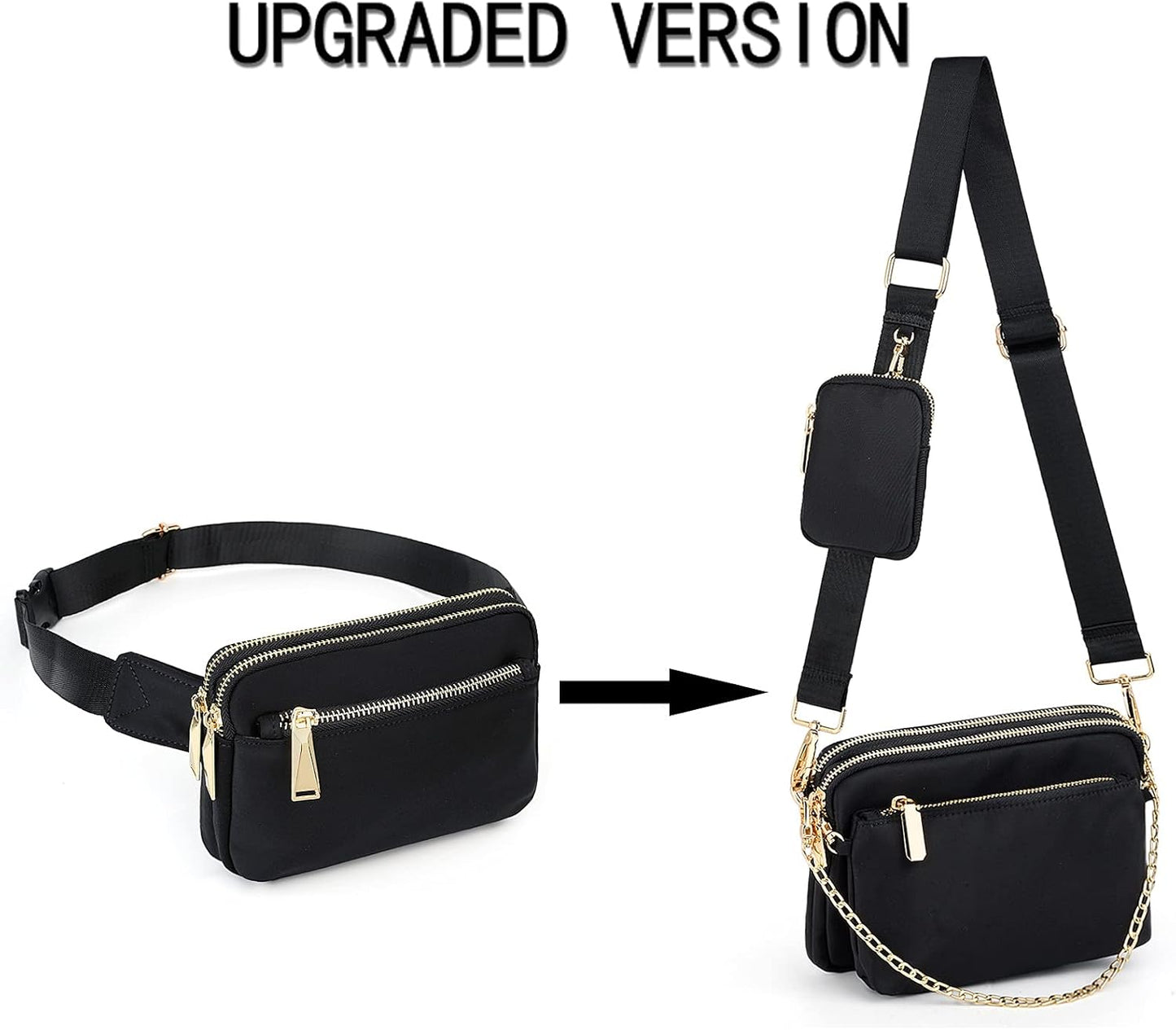 Small Crossbody Bags for Women 3 in 1
