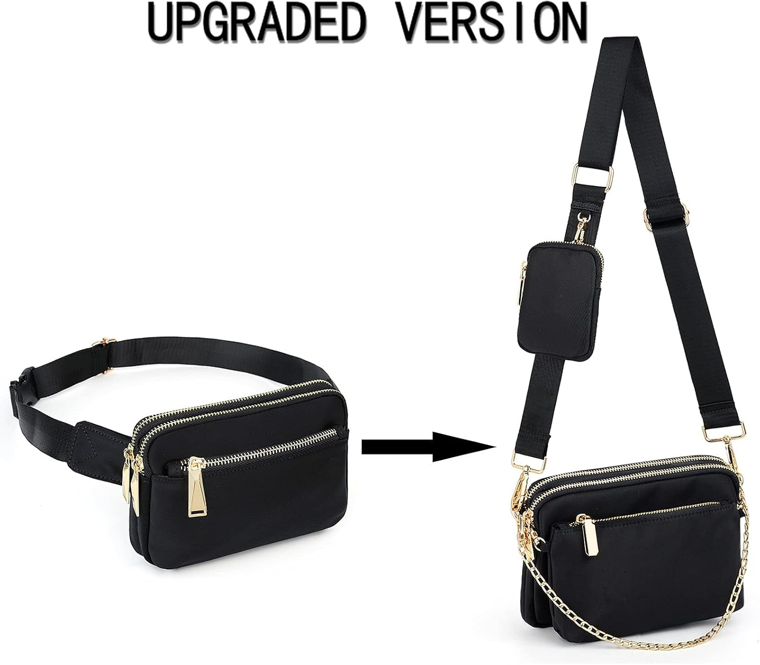Small Crossbody Bags for Women 3 in 1