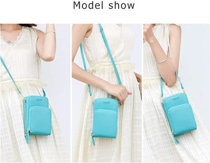 Small Leather Crossbody Bag for Women 