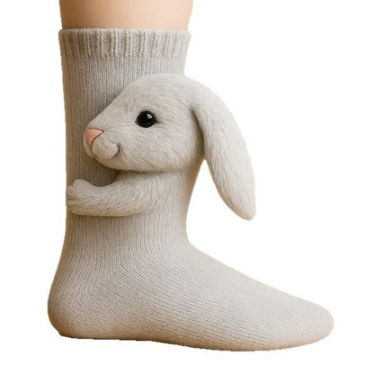 Animal Print Knitted Floor Socks