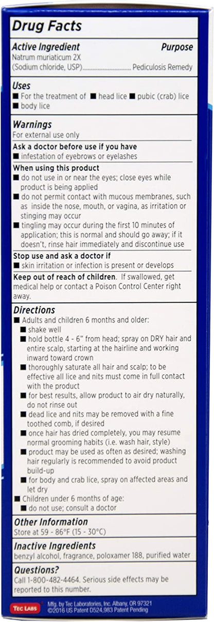 Licefreee Lice Spray for Kids Hair