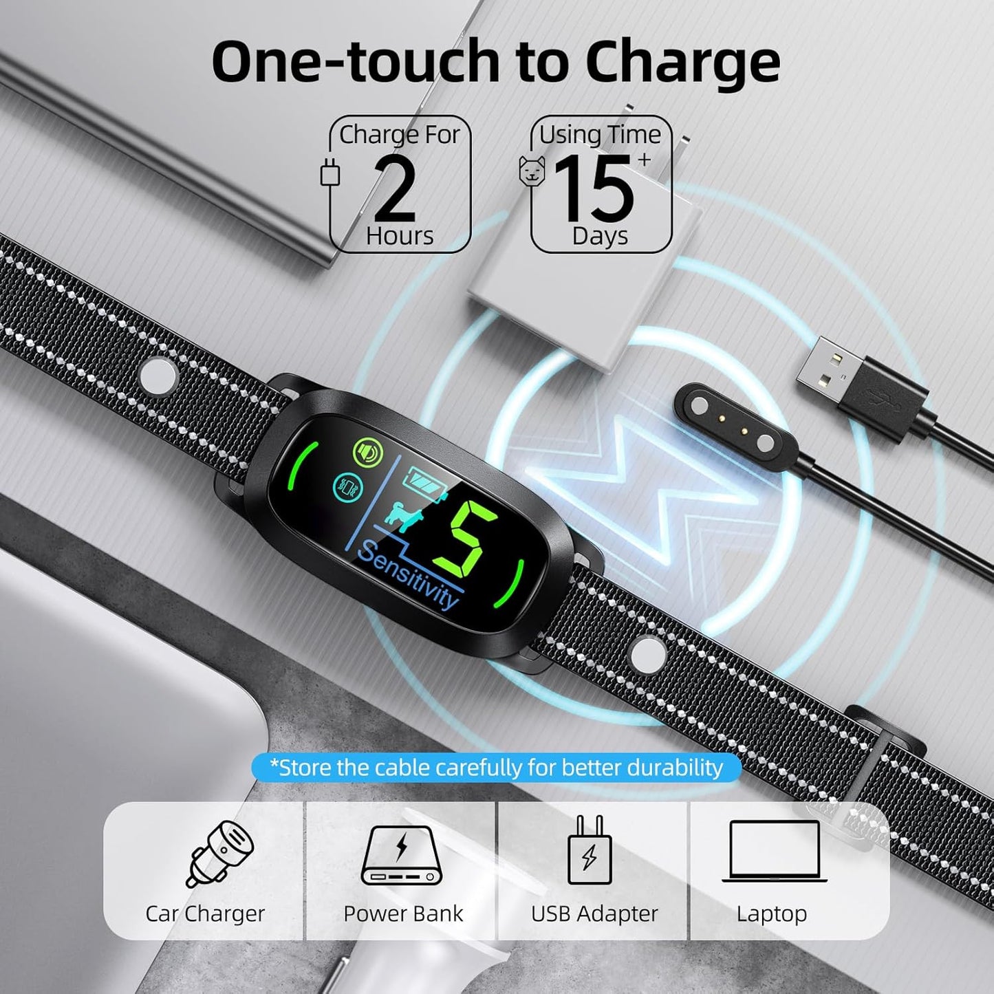 Dog Bark Collar Rechargeable Smart Collar