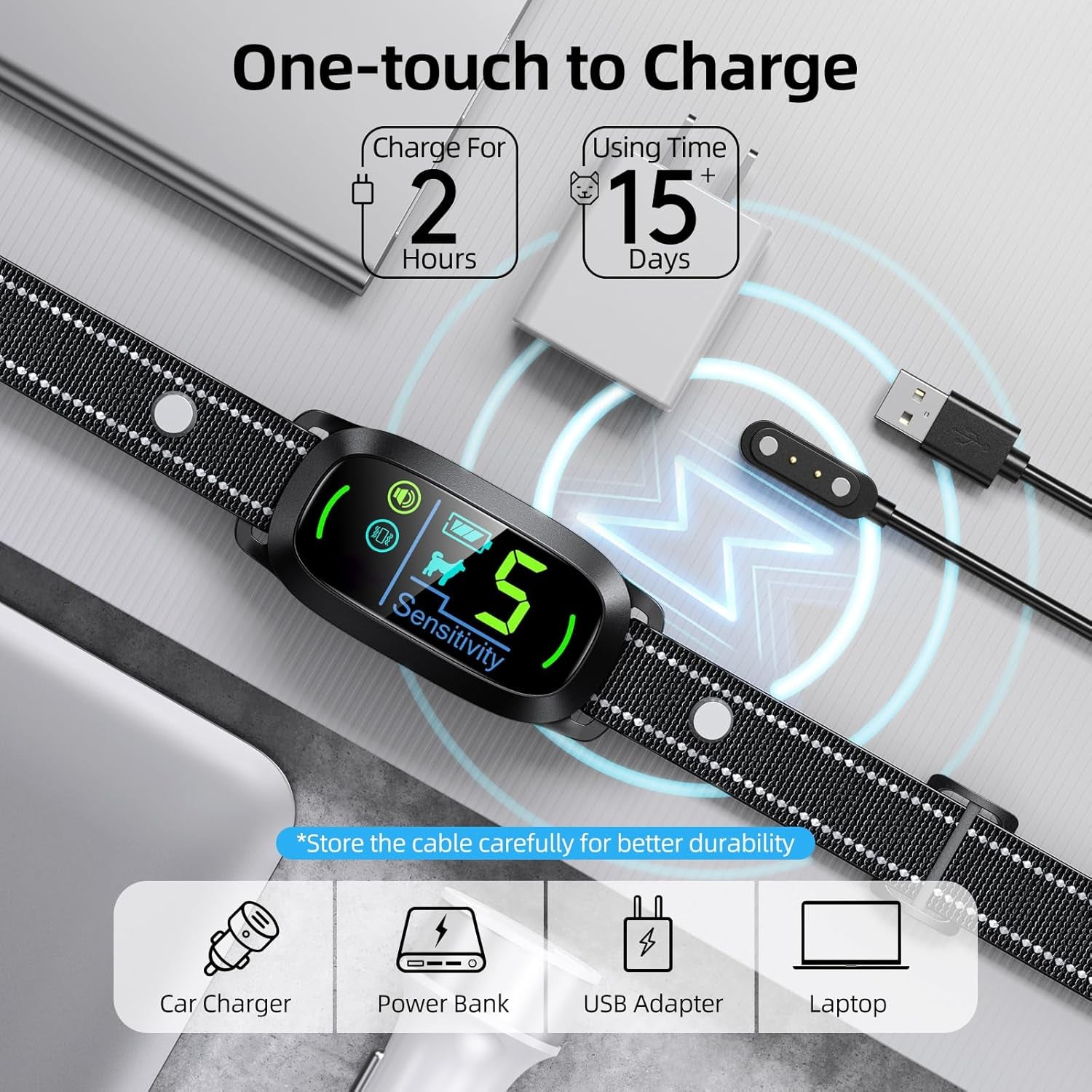 Dog Bark Collar Rechargeable Smart Collar