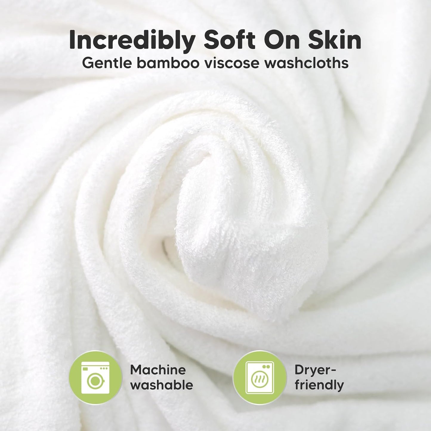 6-Pack Baby Washcloths – Soft Absorbent