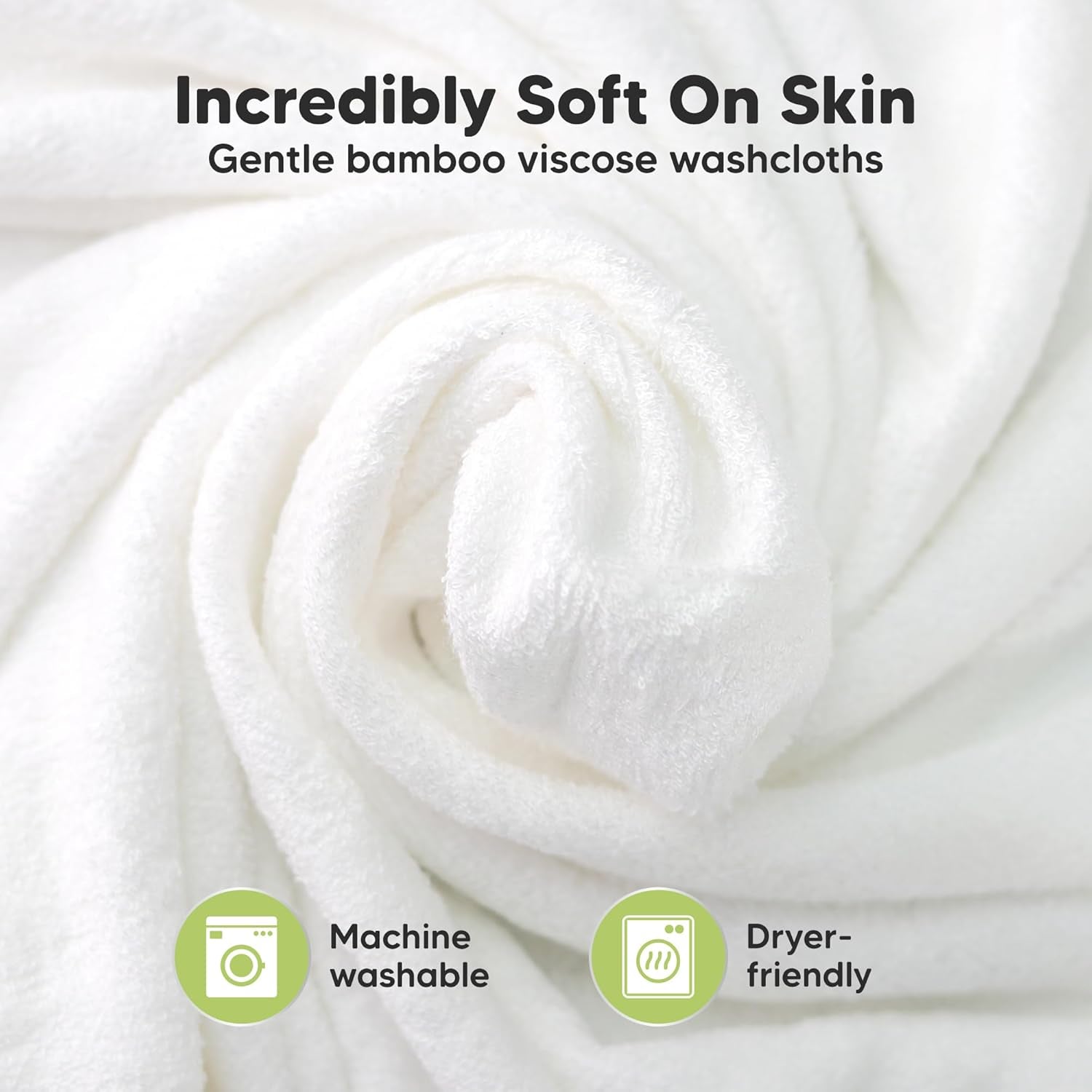 6-Pack Baby Washcloths – Soft Absorbent