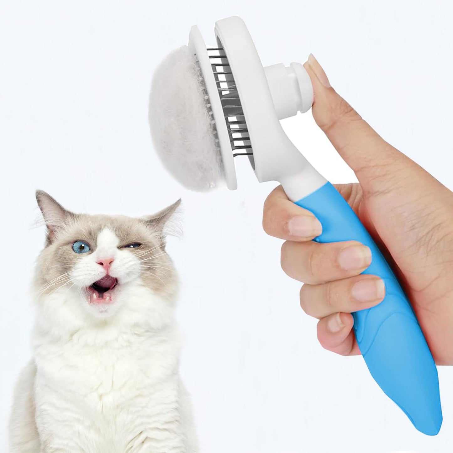 Self Cleaning Slicker Brush - Cat Brush 
