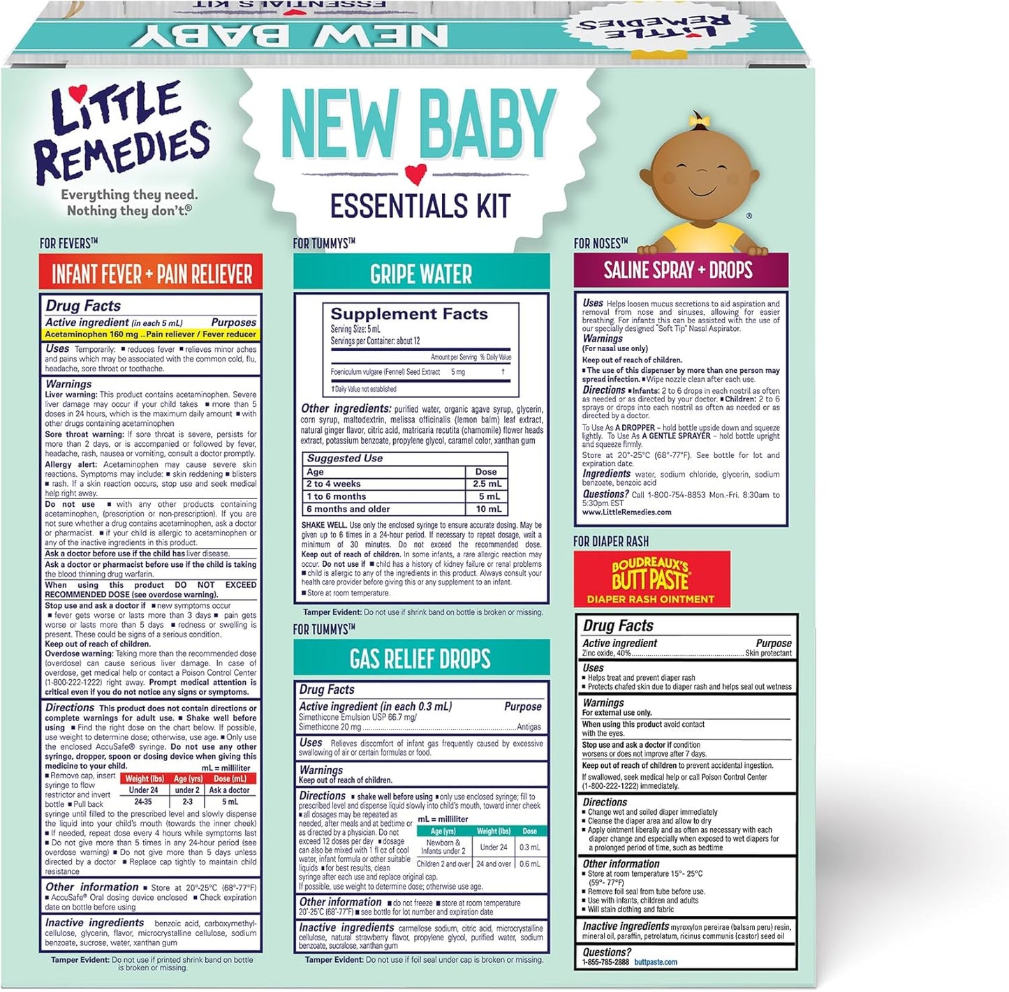 New Baby Essentials Kit with Saline