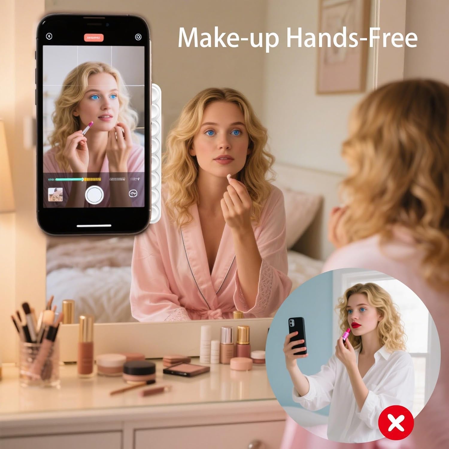 Silicone Double-Sided Suction Cup Phone