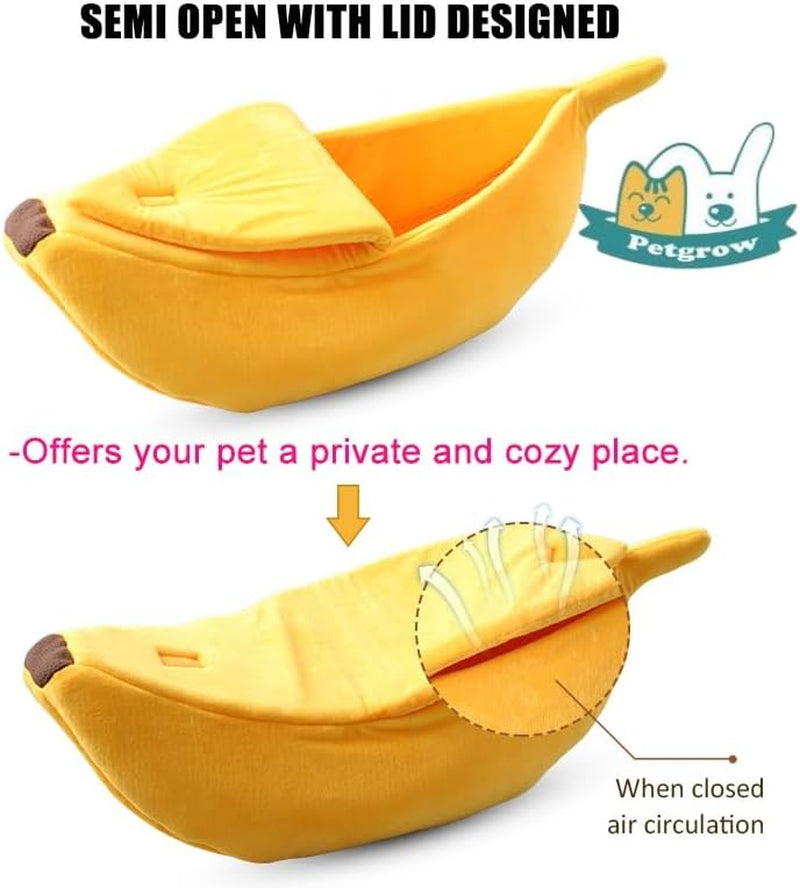 · Cute Banana Cat Bed House Large Size
