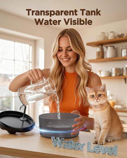 Cat Water Fountain for Cats Indoor: 80Oz