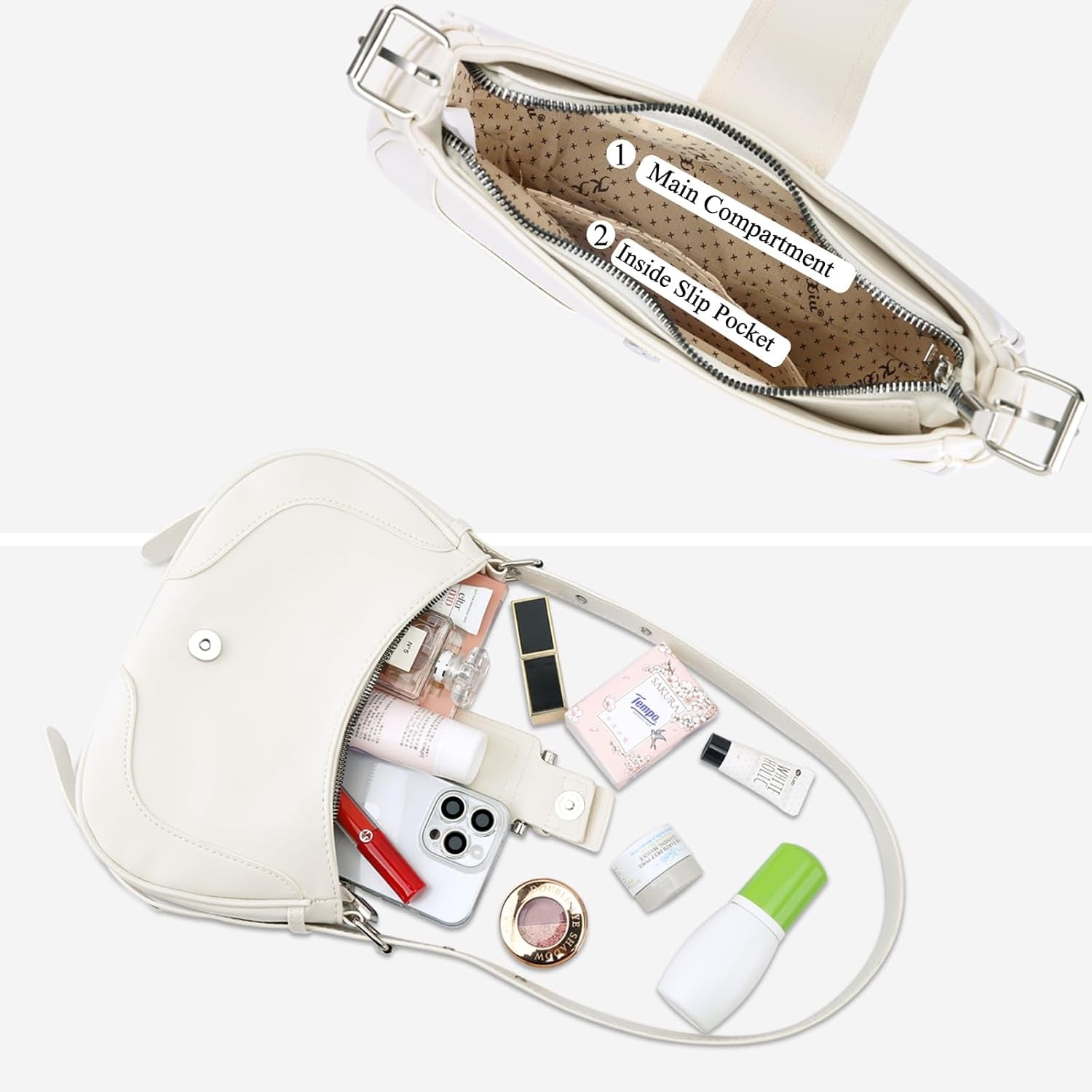 Shoulder Bags for Women Retro Crescent