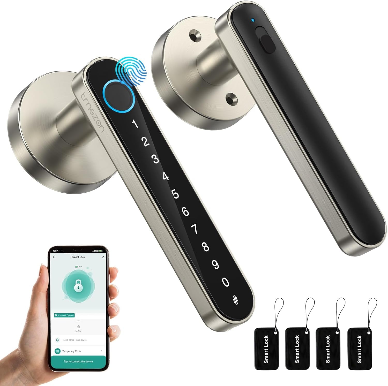 Smart Door Lock Fingerprint, Keyless