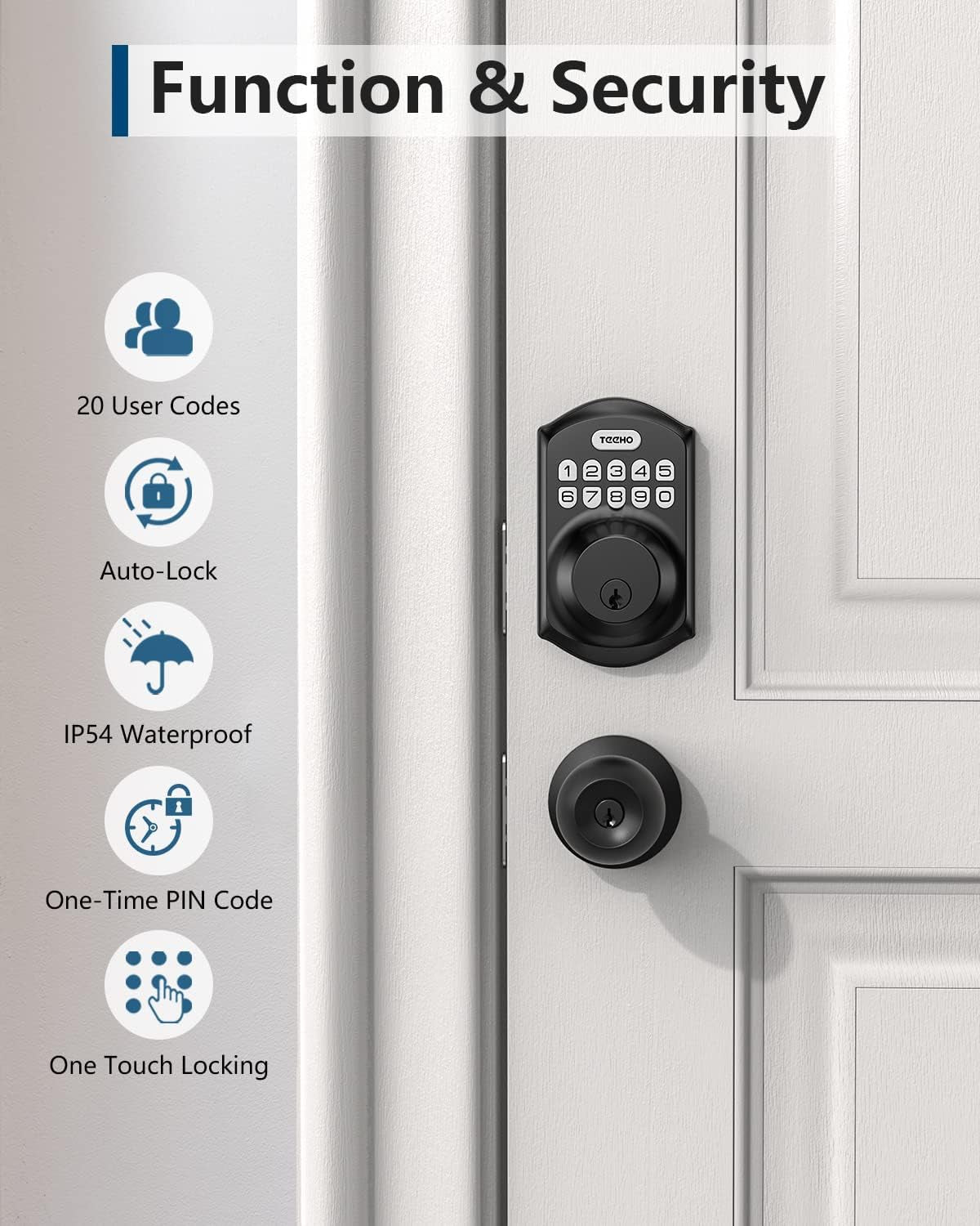 TE001 Keyless Entry Door Lock withKeypad