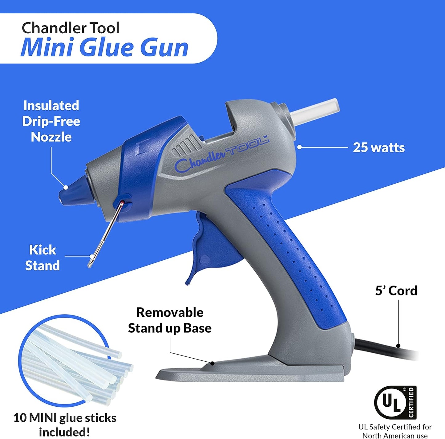 Mini Hot Glue Gun and Sticks Set Crafts