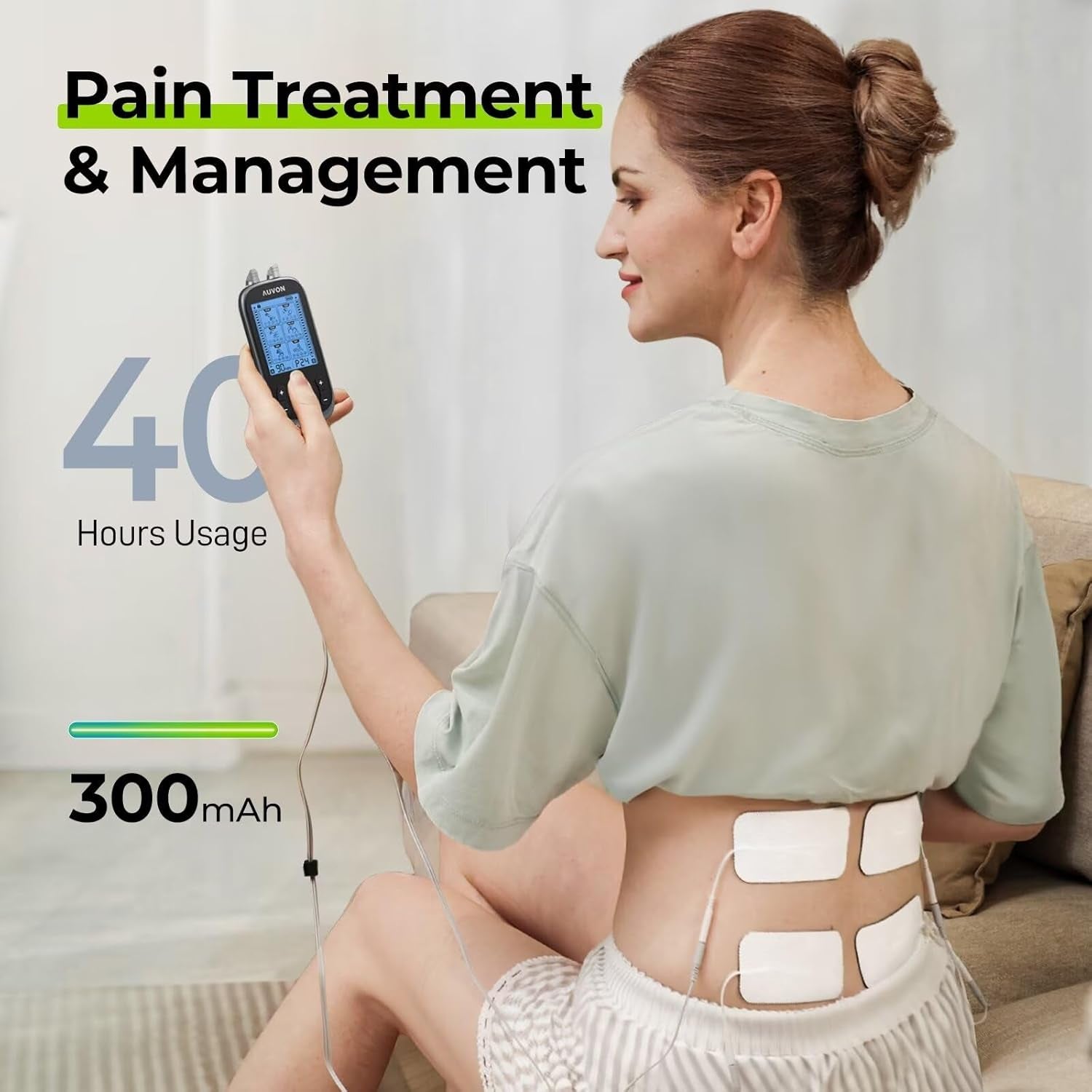 3-In-1 TENS Unit Muscle Stimulator, EMS