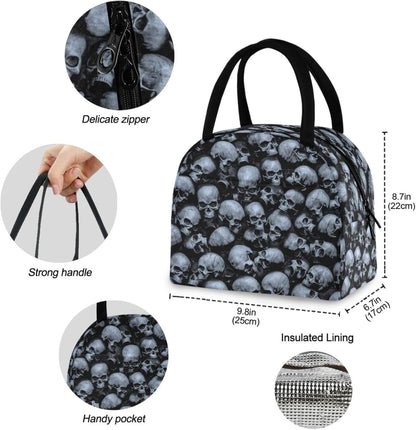 Trendy Gothic Skulls Dark Insulated
