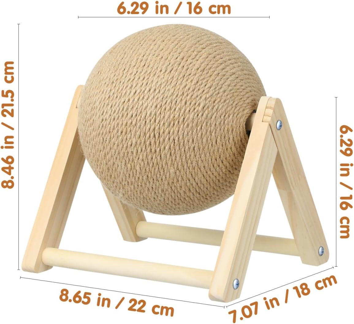 Cat Scratcher with Wood Scratching Ball 