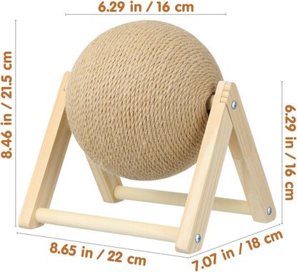 Cat Scratcher with Wood Scratching Ball 