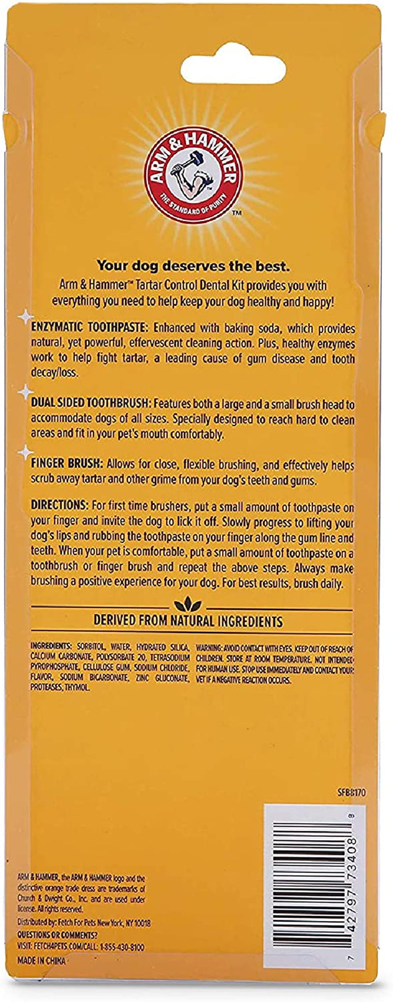 for Pets Tartar Control Dog Dental Kit