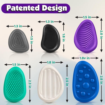 Fidget Toys Adults Sensory Stone: 6 Pack