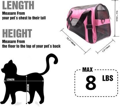 Cat Carrier,SoftSided Pet Travel Carrier