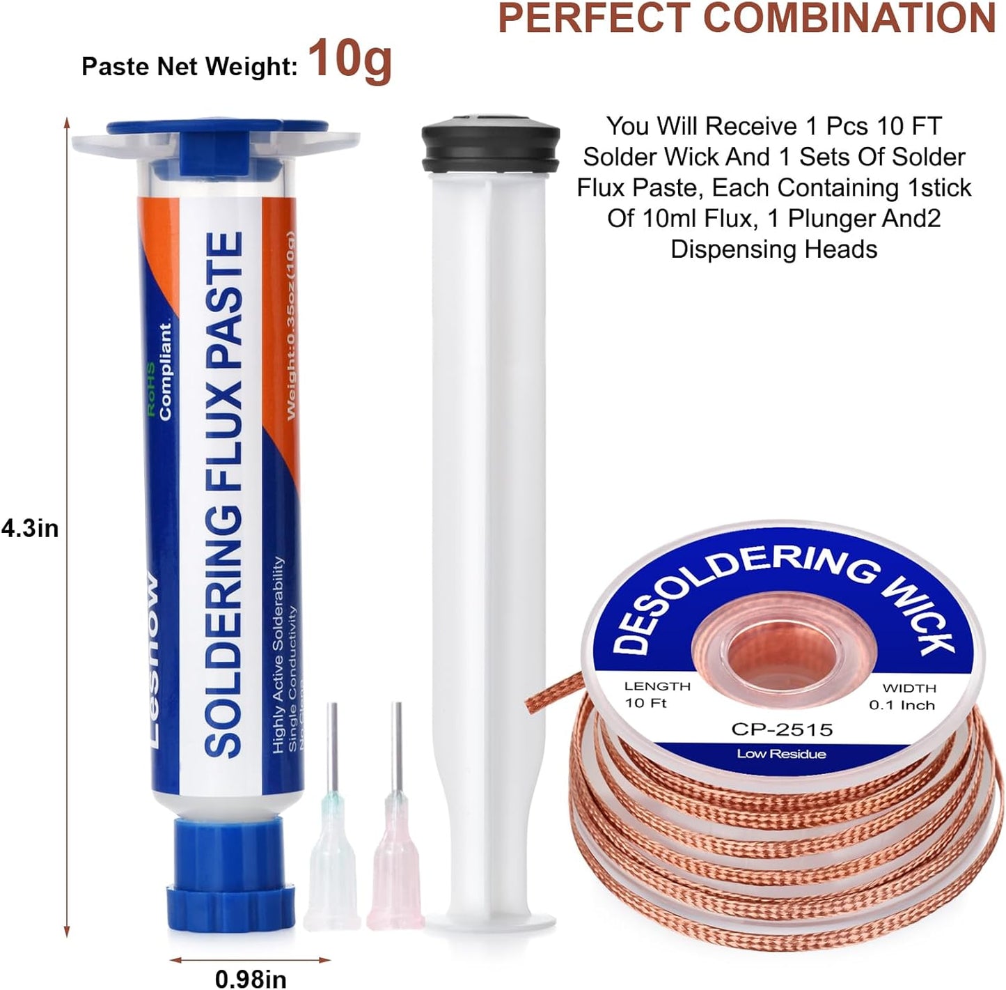 Solder Flux Paste and Solder Wick Braid