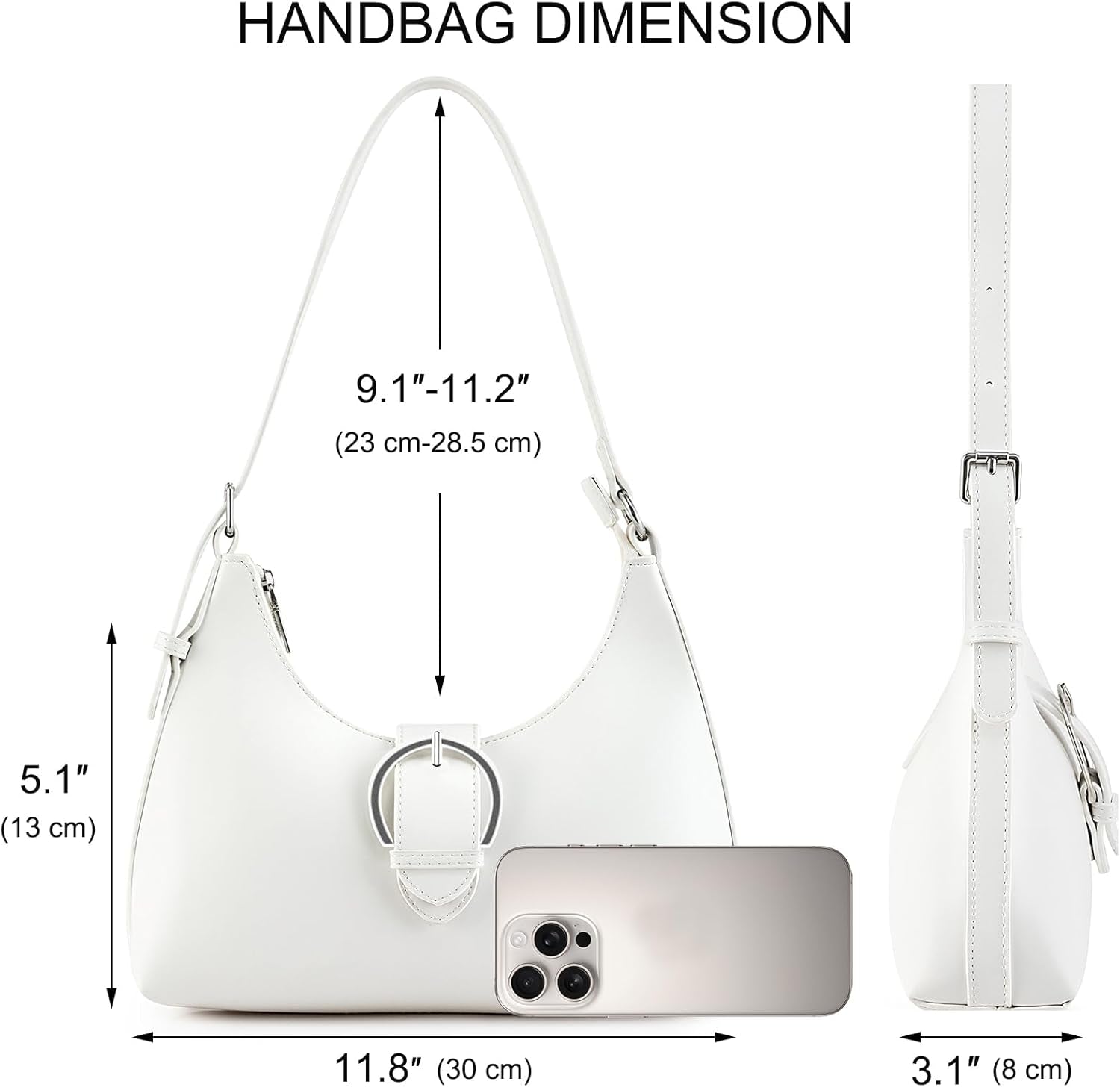 Shoulder Bag for Women Retro Vegan 