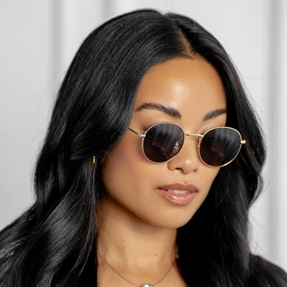  Reflective Lens round Trendy Sunglasses