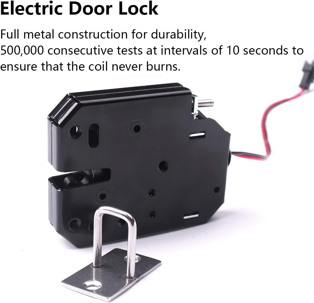 Electronic Lock,1Pcs DC 12V 2A Carbon 