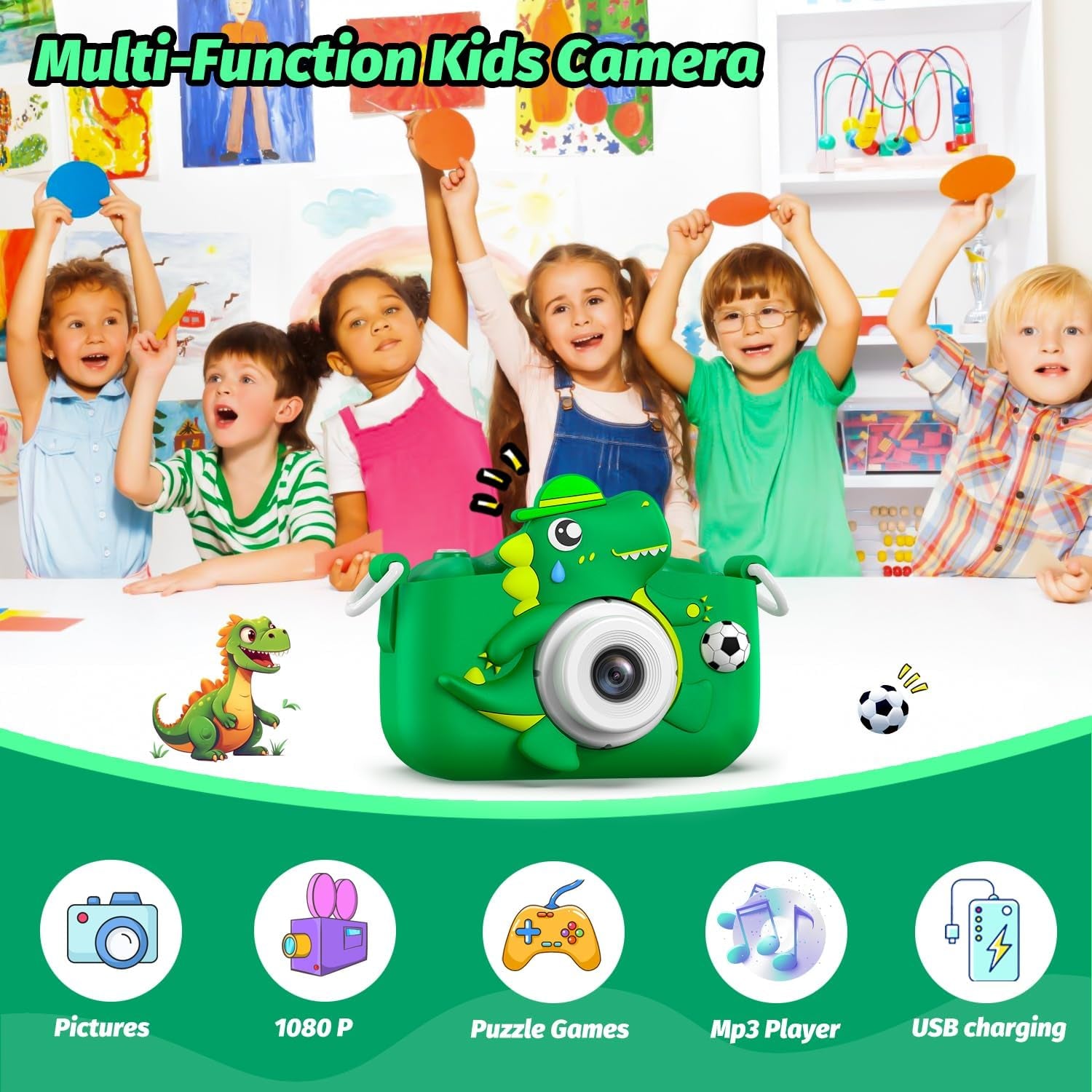 Dinosaur Kids Camera for Boys Girls